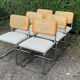 Series of 6 chairs Marcel Breuer Cesca B32