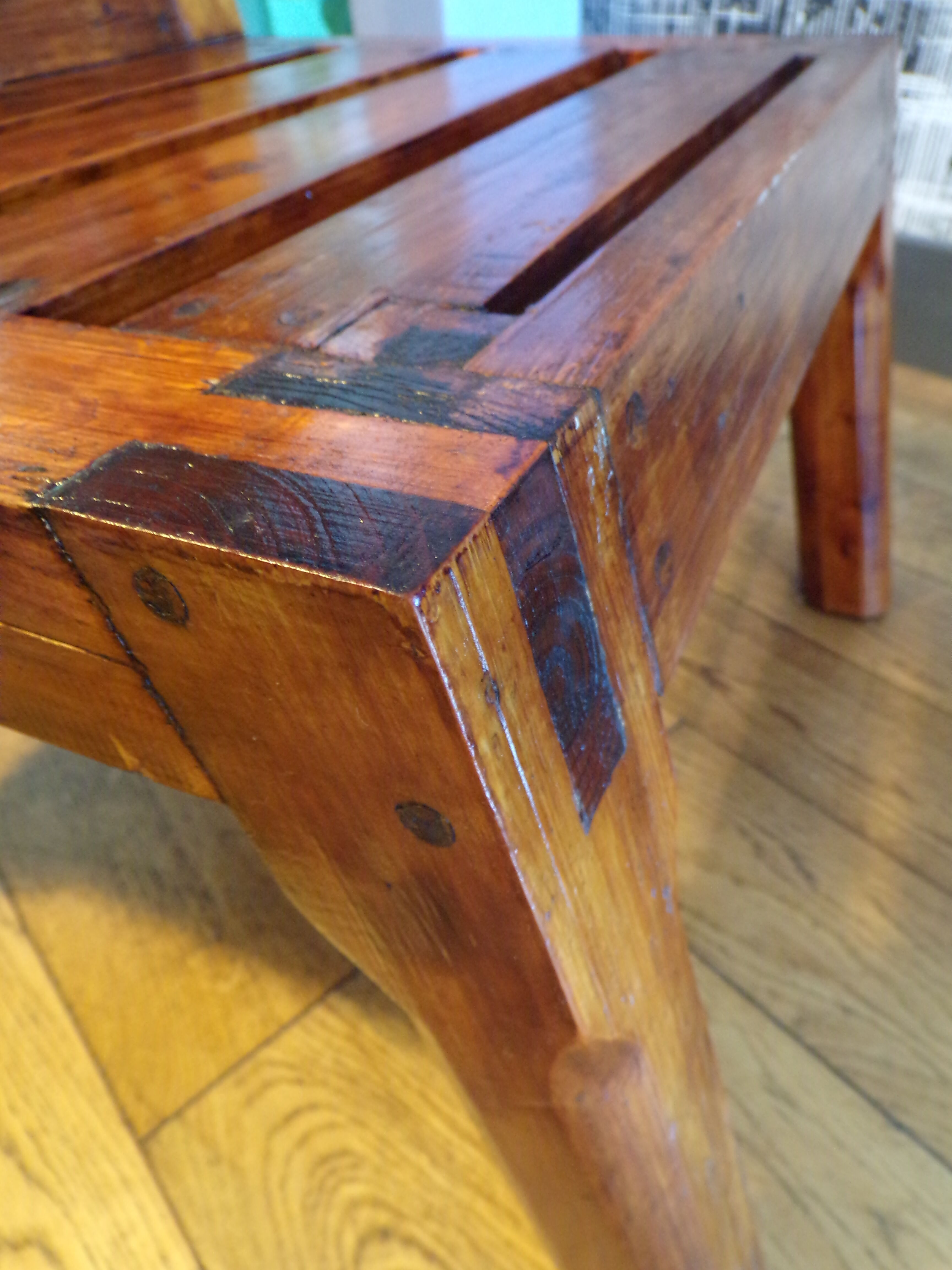 Pair of 1960 pine chairs