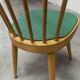 Baumann desk and its matching chair 1960 formica wood and black with green seat