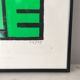Green "Cul Carré" poster 70x50 cm handmade hand-printed numbered