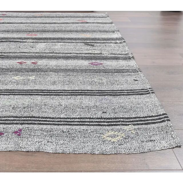 Turkish Vintage Hand-Knotted Anatolian Kilim Rug 195x260