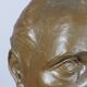 Vintage sculptural bust in bronzed plaster of a man.