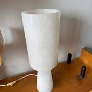 Mid-Century Modernist Spanish Alabaster Table Lamp, 1990s