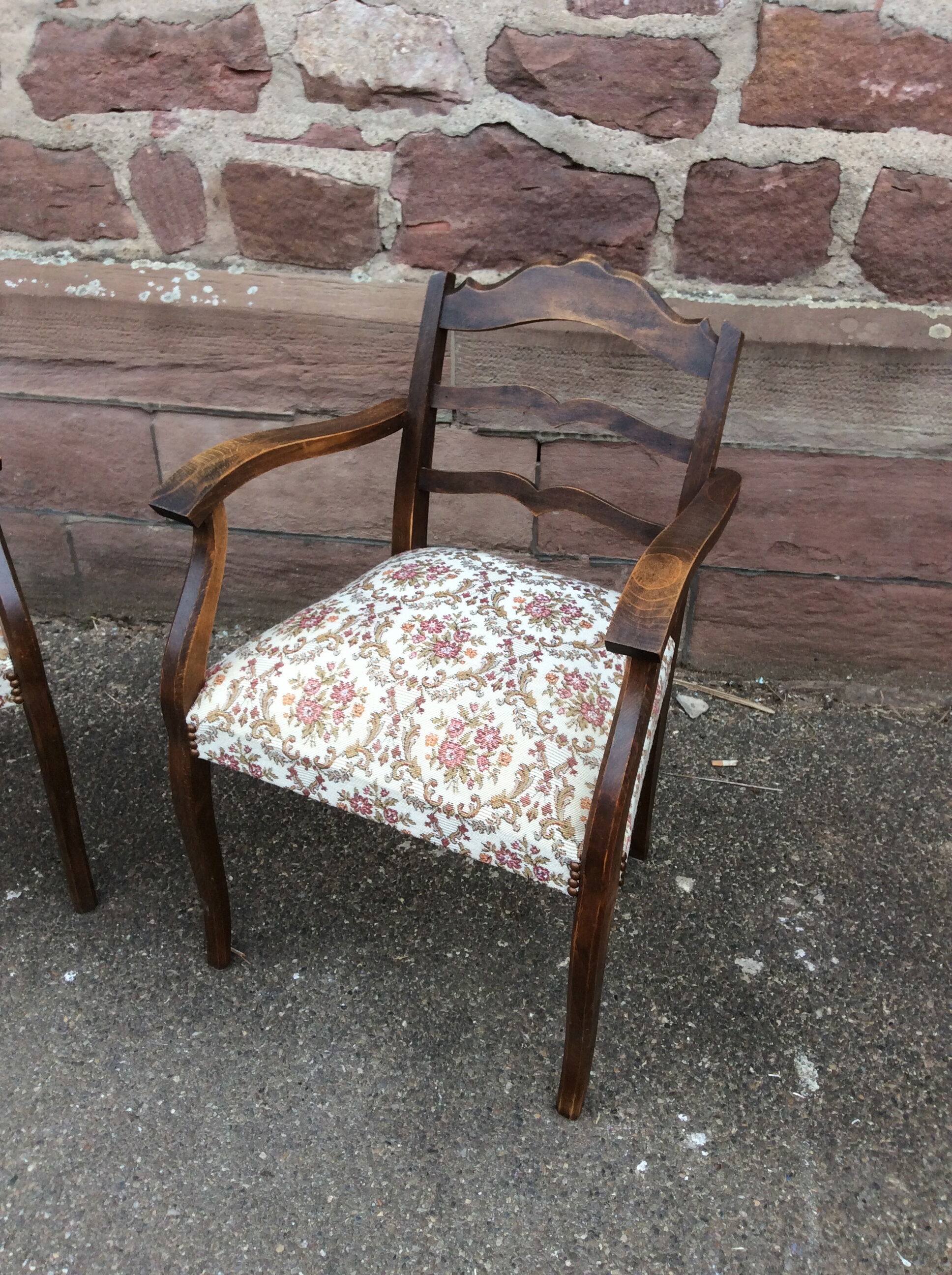 French lounge armchairs, 1950s, set of 2