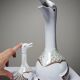 Vintage 1980s duo carafe and miniature bottle Haviland Castel after Sandoz for Chabot.