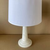 80s alabaster table lamp