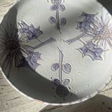 Pair of blue thistle plates