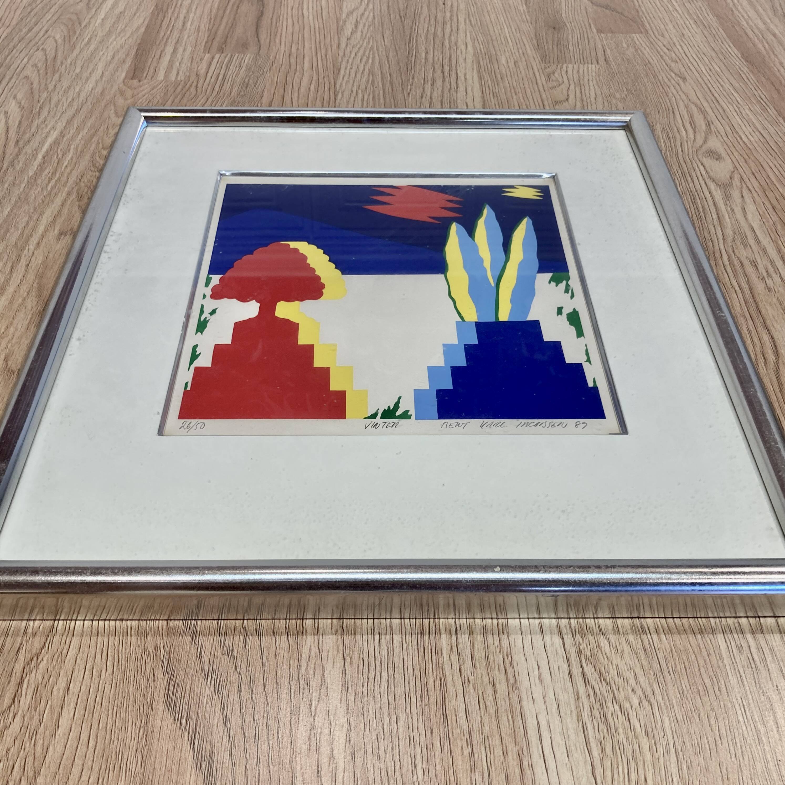 Pair of lithographs "BENT KARL JAKOBSEN".