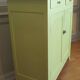 Buffet green almond massive parisienbois vintage