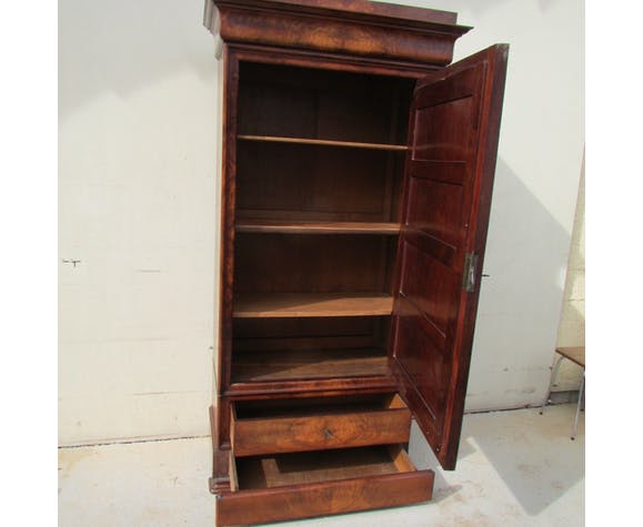 Mahogany one-piece ice cream cupboard cabinet
