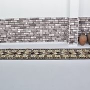 Tapis de couloir neutre en laine turque nouée à la main, référence 2064