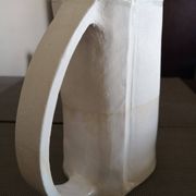 Pichet en terre cuite beige - Travail artisanal