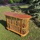rattan counter and 2 vintage stools from the 1960s