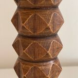 Lampe à poser en bois tourné