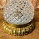 Vintage glass and brass ceiling light