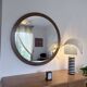 Miroir scandinave XL, 94 cm, années 1960