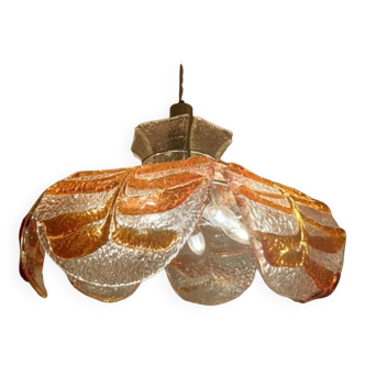 Murano glass luminaire 6 petals