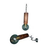 Pair pendants brutalist style 1970