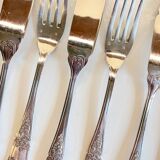 PLATIL 12 Couverts à Poisson  Métal Argenté