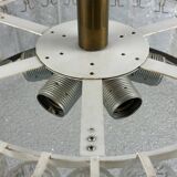 60s 70s chandelier ceiling lamp Doria Leuchten Germany Ice glass design