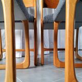 Ensemble de 4 chaises traîneau Baumann