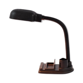 80s black desk lamp