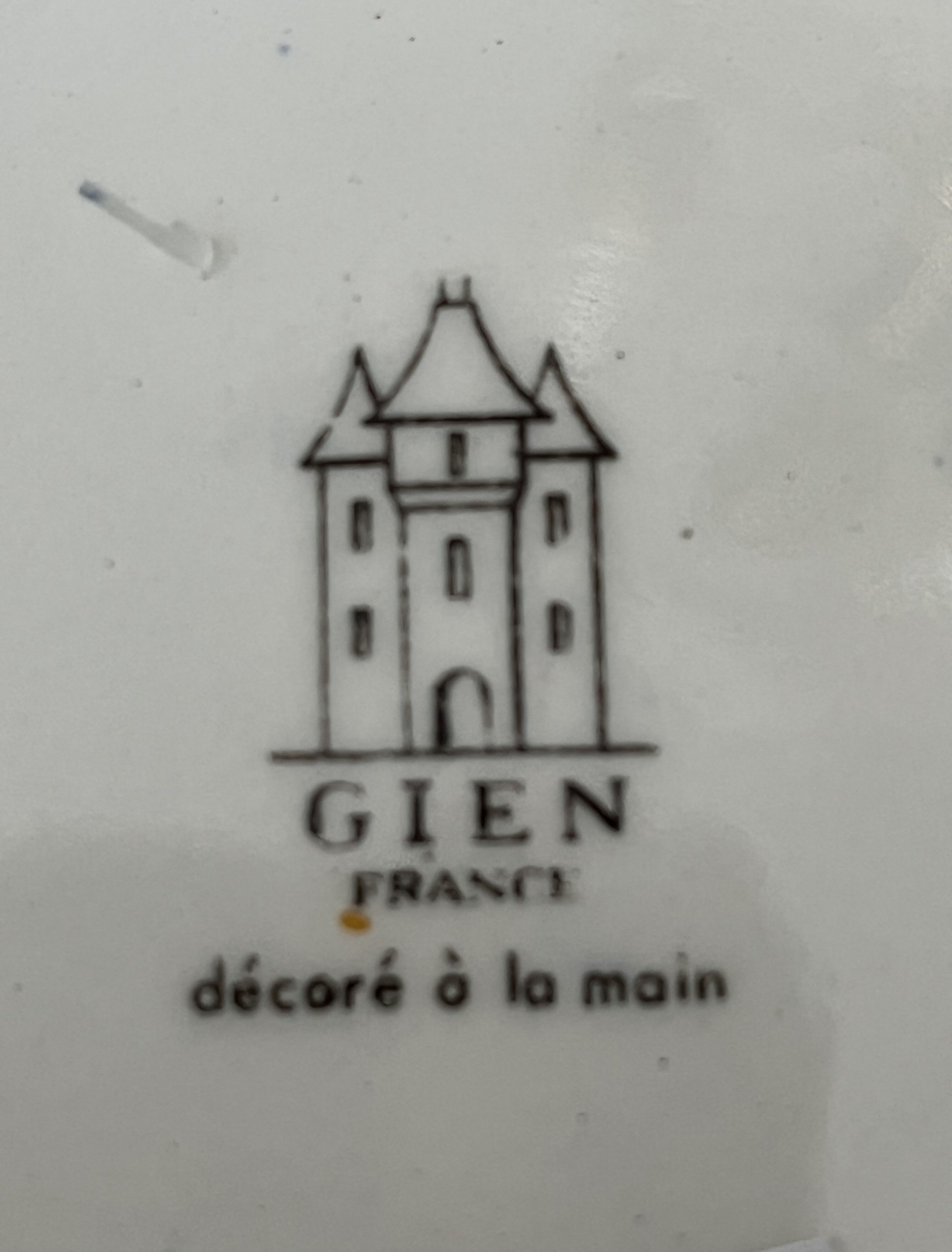 Gien earthenware vase