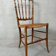 2x vintage original Chiavari chairs – wood