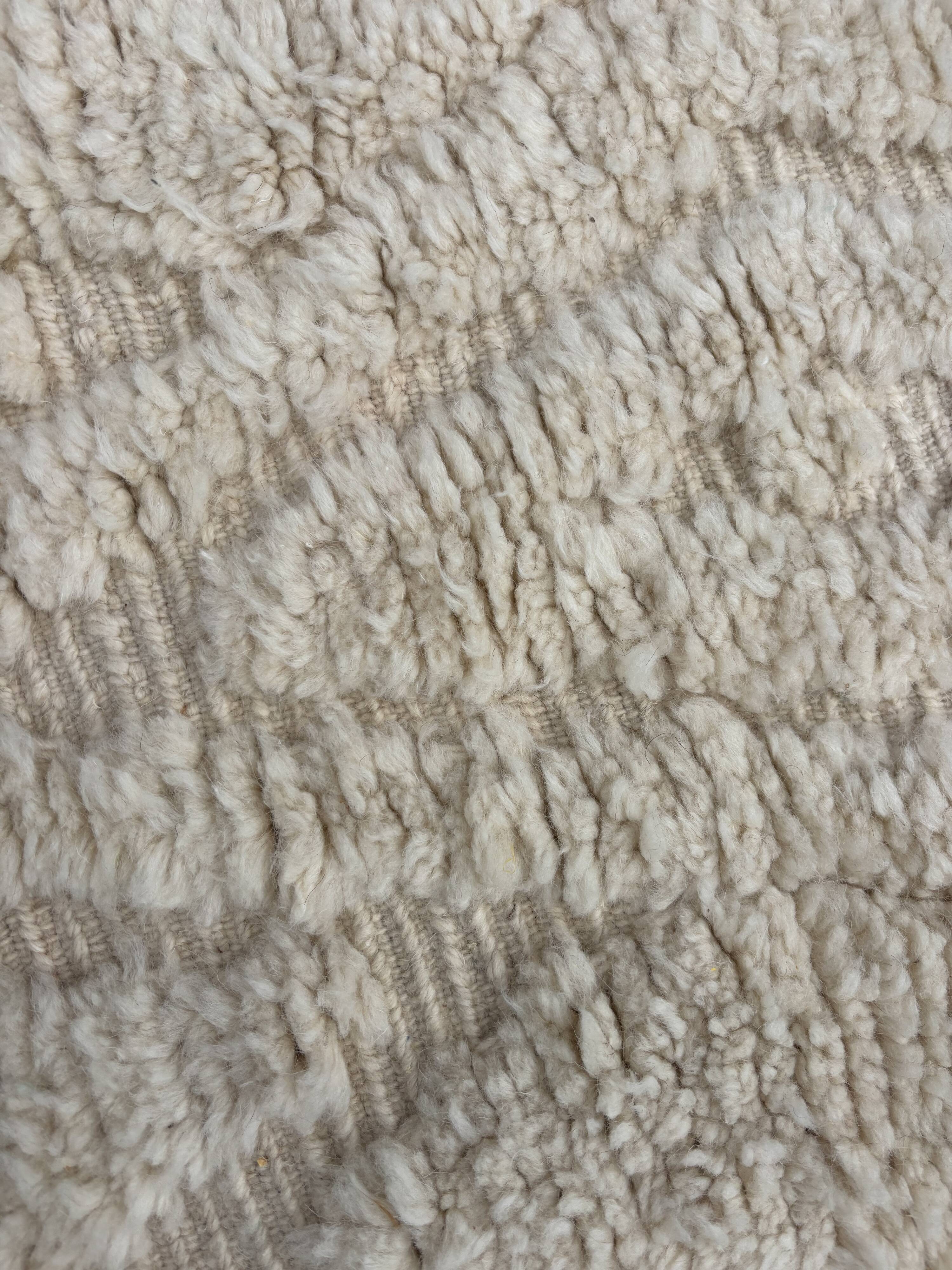 Berber Mrirt White hallway rug 95x390 cm