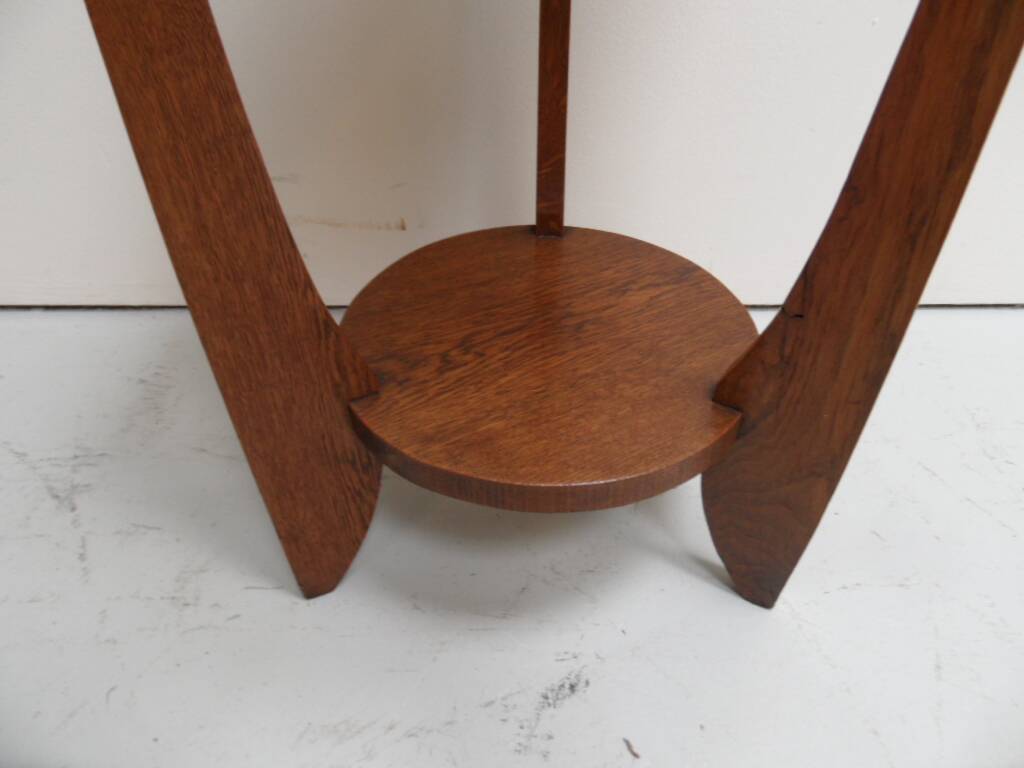 Art Deco oak sidetable