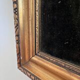 Vintage original velvet flower oil painting, pink flower still life art