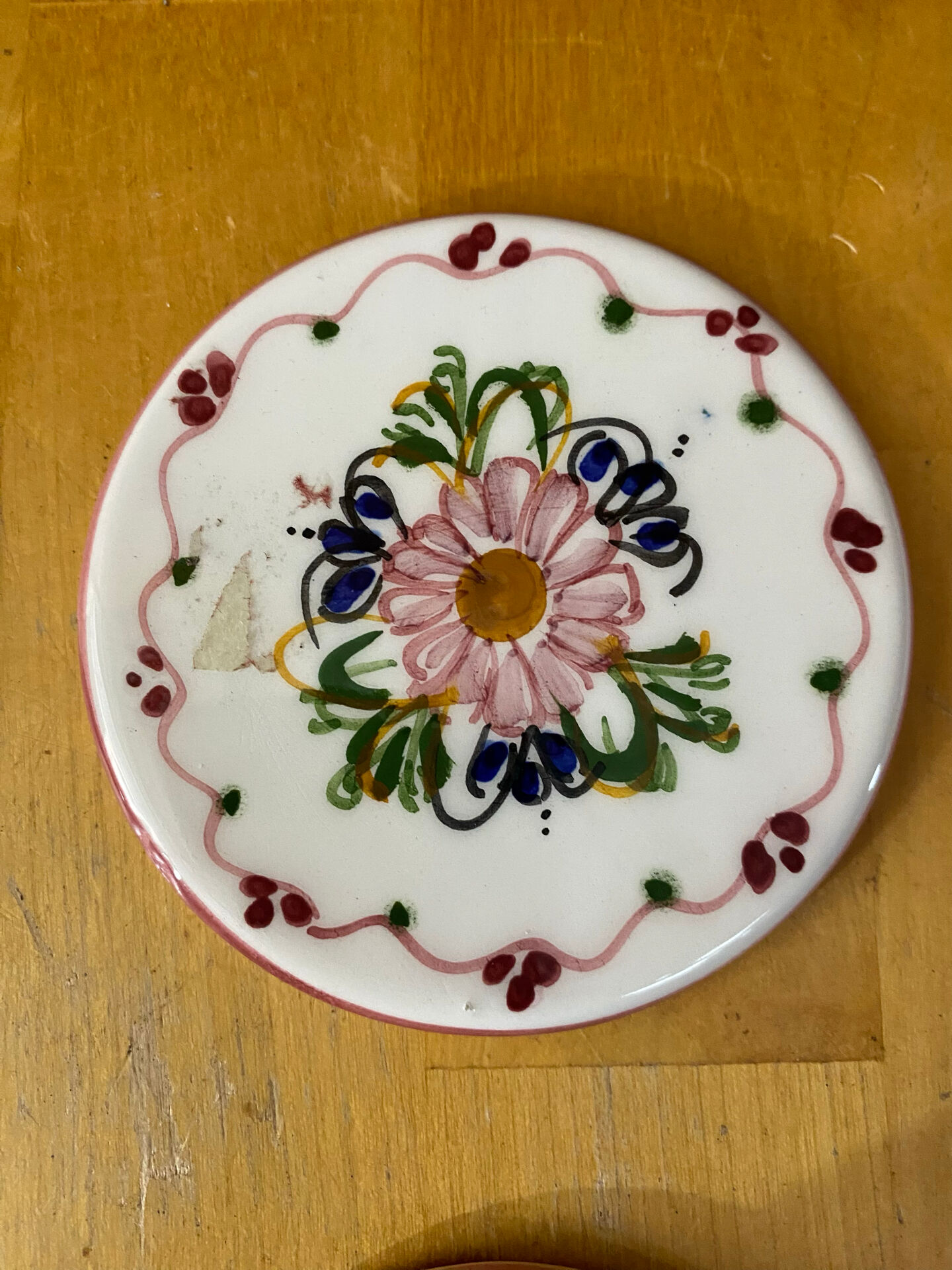 Series 4 coasters saint pierre coloured ceramic mid-century #e