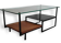 Table low vintage 50s 60s glass