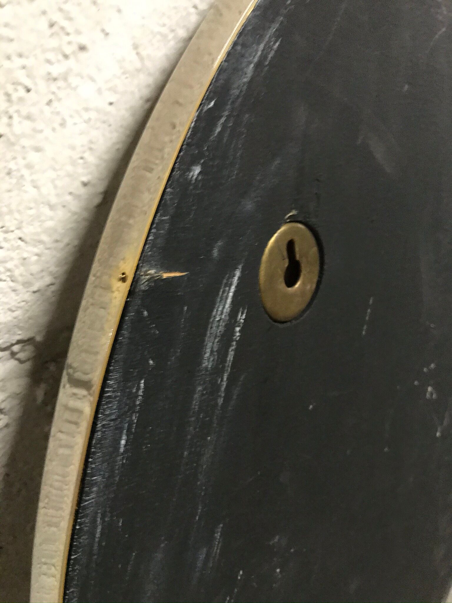 Gold brass oval mirror with vintage beaded décor 37x59cm