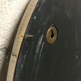 Gold brass oval mirror with vintage beaded décor 37x59cm