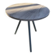 Table ronde bois pieds métal