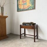 Jacques Hauville bedside table Roche Bobois mahogany