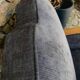 Fauteuil art déco moustache années 30 avec repose-pieds