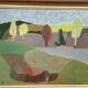 Original Swedish Oil on Panel – “Trees and Fields” by Carl‑Einar Andersson (1925–1975) – 1959 – Vintage & Framed – 53 × 44.5cm (20.9"×17.5")