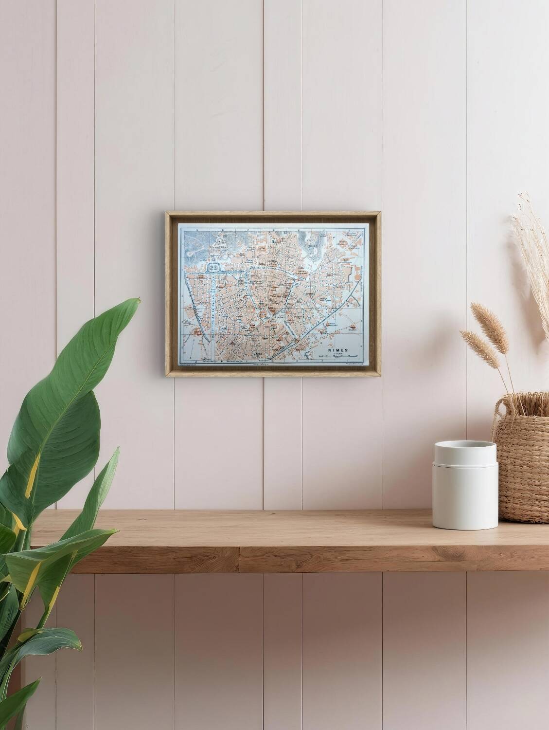 Nîmes, Gard, original plan printed in 1906.