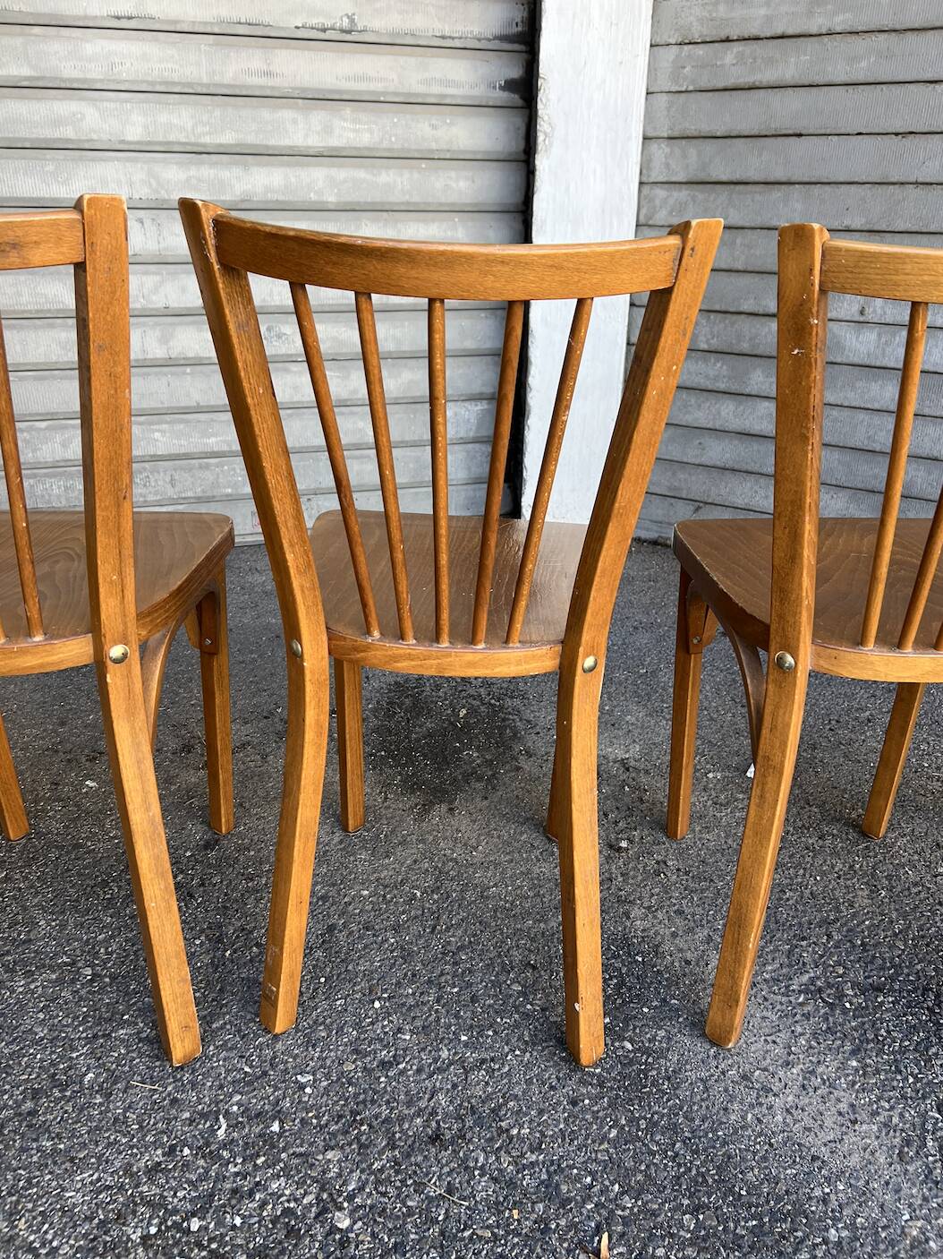 (Lot) 5 Vintage Baumann Bistro Chairs