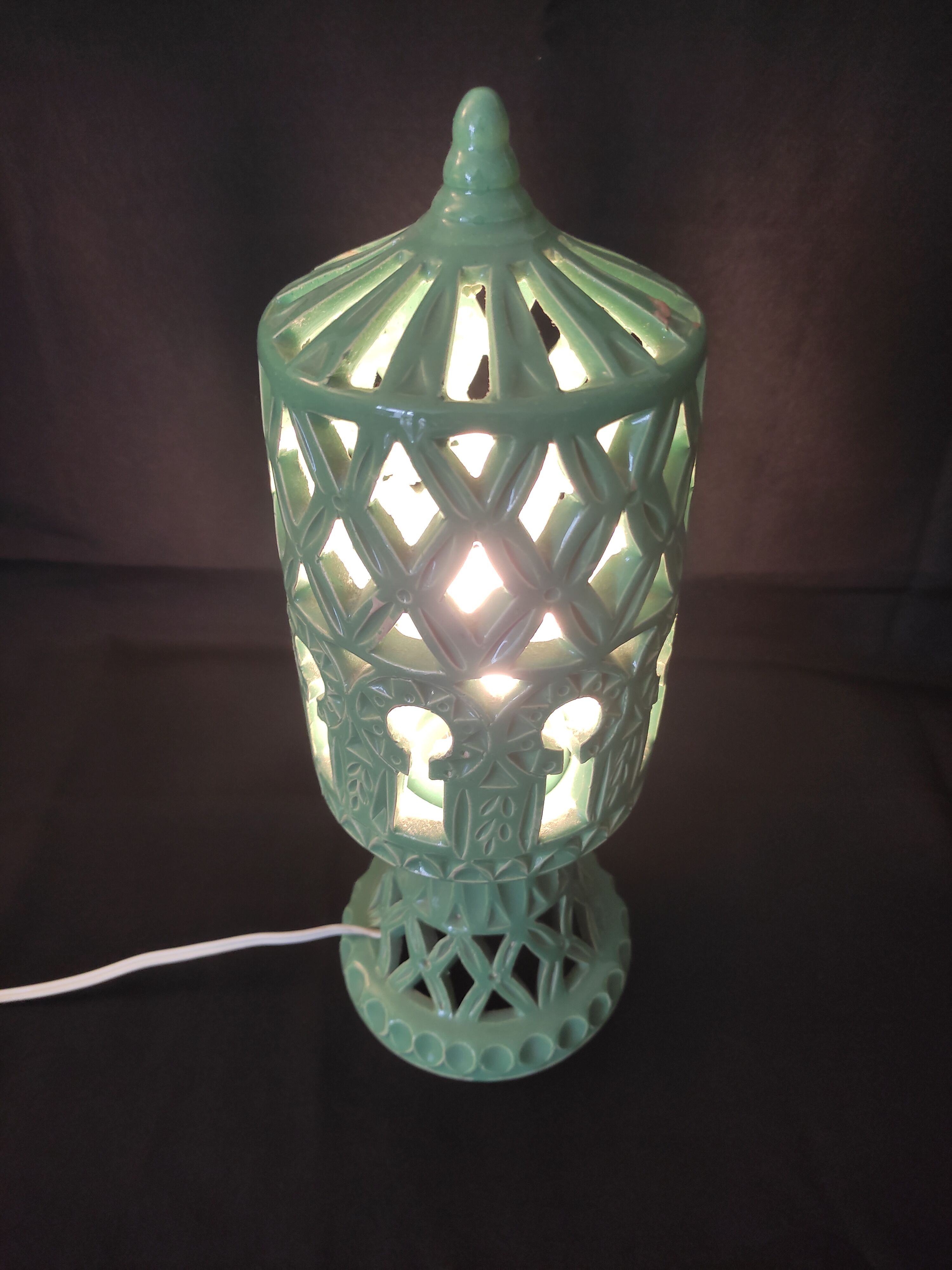 Lampe terre cuite