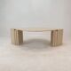 Italian travertine coffee table, 1980's
