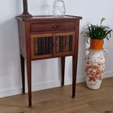Directory style marquetry side table