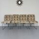Set of 4 old Saporiti Italia chairs from the 1970s, Ernes design