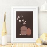 Illustration "Cherry trees" by Noums Atelier