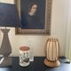 Lampe en rotin et bambou de Louis Sognot 1960