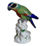 Perroquet en porcelaine de Saxe 19e signée