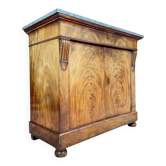 19th Century Restoration Period Flamed Mahogany Sideboard with Crosses