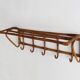 1960s Czechoslovak Rattan Wall Coat & Hat Rack, ÚLUV